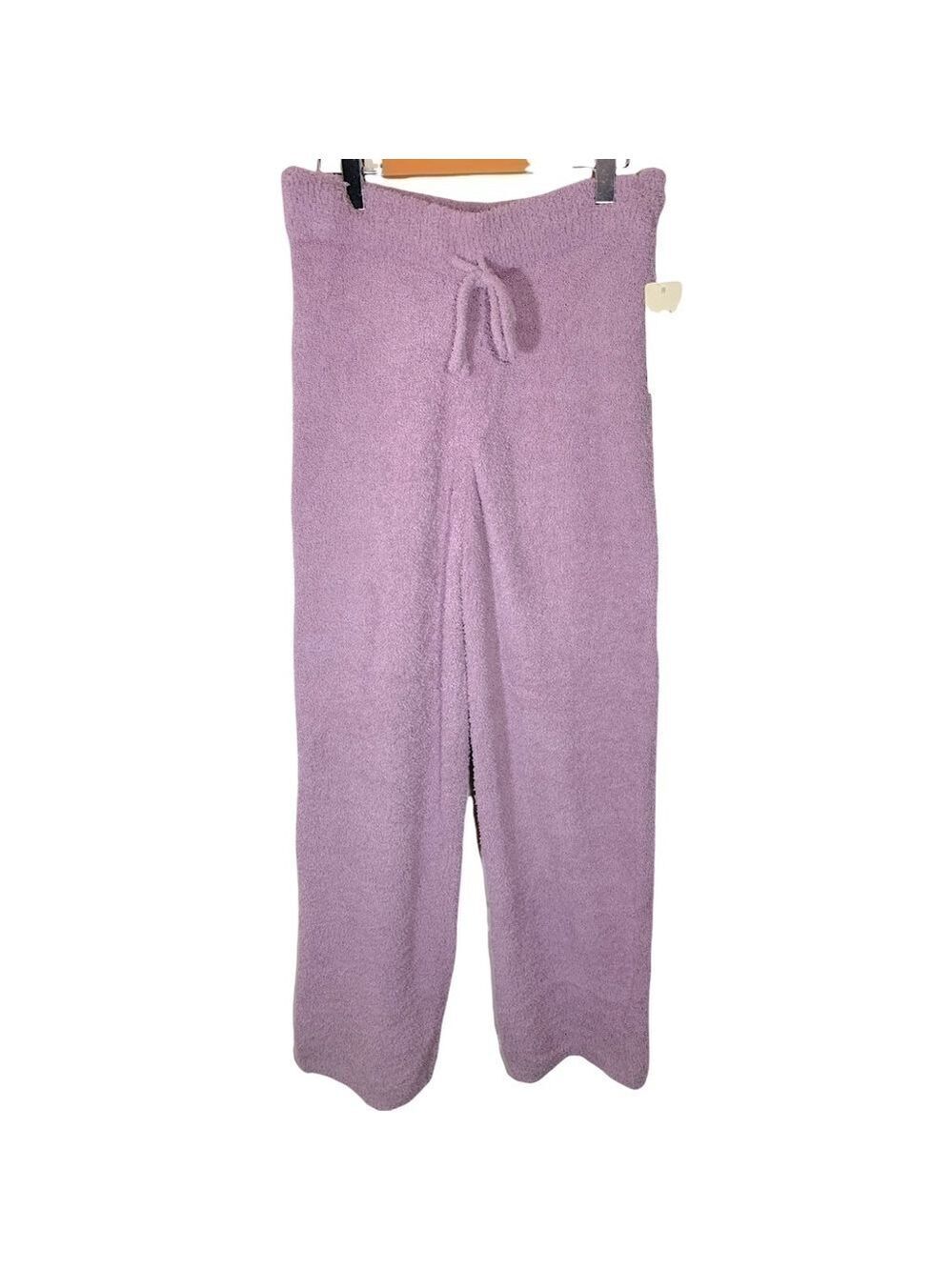 Rd Style Terry Cloth Pants High Rise Lavender Wide Leg Lounge wear Jogger Sz M